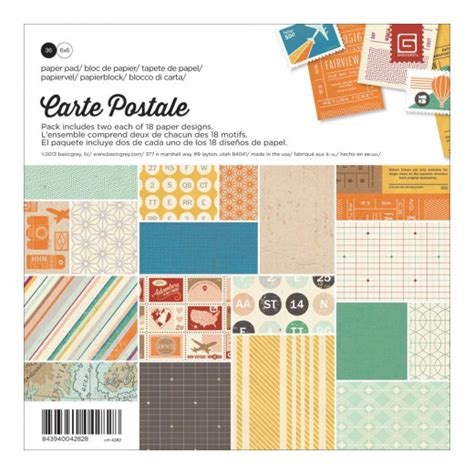 Carte Postale 6x6 Paper Pad Bastel Welt Schobes