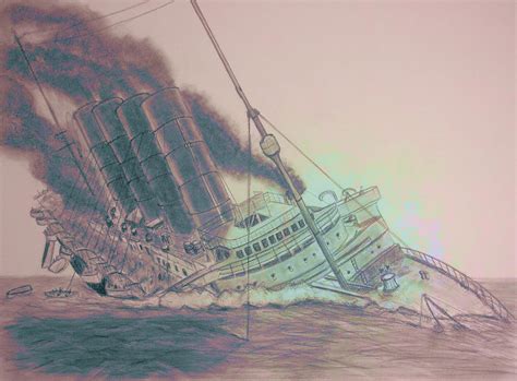 Lusitania Sinking by darkmoon3d on DeviantArt