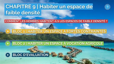 6e Chap 9 Habiter un espaces de faible densité