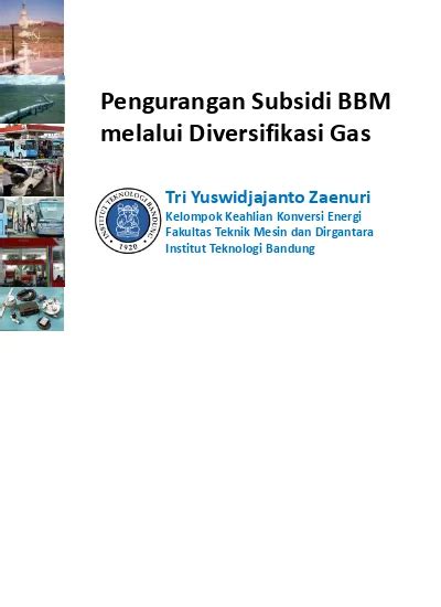 Pengurangan Subsidi Bbm Melalui Diversifikasi Gas