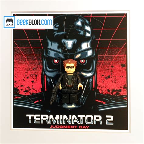 Terminator 2 Framed Lego Minifigure T800 Arnold Etsy