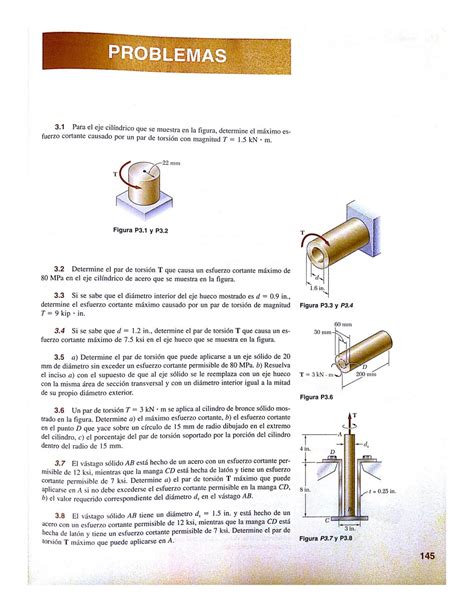 Mec Nica Materiales Tercer Taller Tema Torsi N