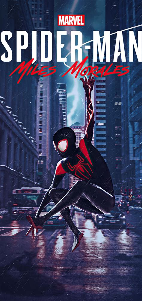 1080x2280 Marvels Spider Man Miles Morales 2020 Game One Plus 6,Huawei ...