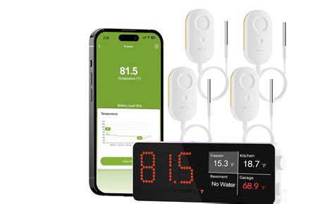 Amazon.com: WiFi Refrigerator Thermometer Digital Freezer Alarm, Remote