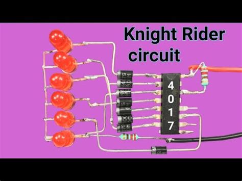 Knight Rider Circuit With Ic Youtube