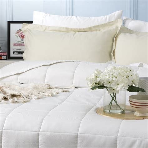 Ddecorhome White Checks 500tc Jacquard Cotton Comforter Set Temple