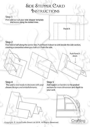 Side Stepper Card Instructions Step Cards Side Step Card Stepper Cards