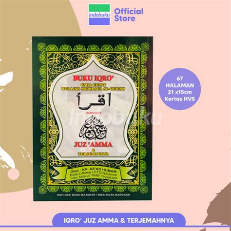 Jual IQRO 1 6 PLUS JUZ AMMA BENDEL BESAR KERTAS HVS Kota Surabaya