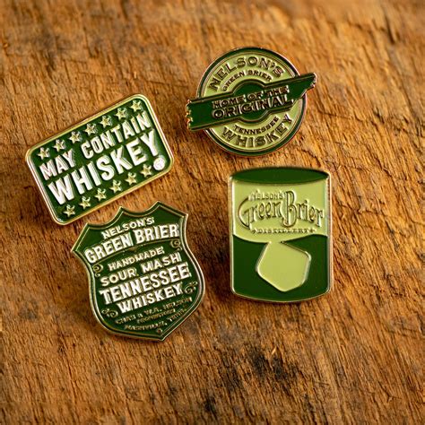 Nelsons Green Brier Tennessee Whiskey Enamel Pins — Nelsons Green