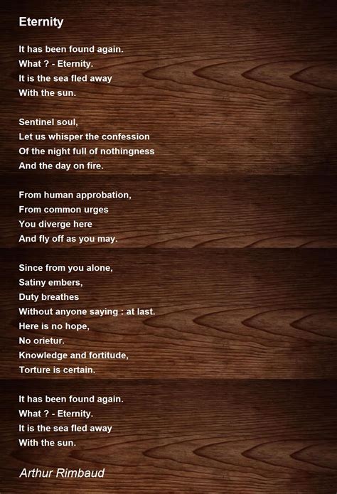 Eternity Poem By Arthur Rimbaud Poem Hunter