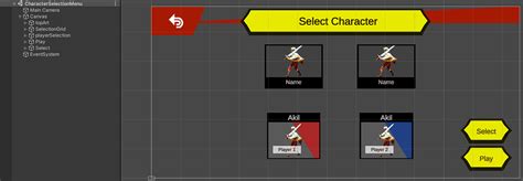 Local Multiplayer Character Selection Unity Engine Unity Discussions