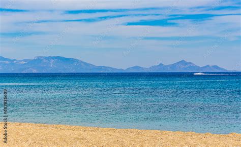 Most beautiful beaches on Kos Island in Greece panorama view. Stock ...