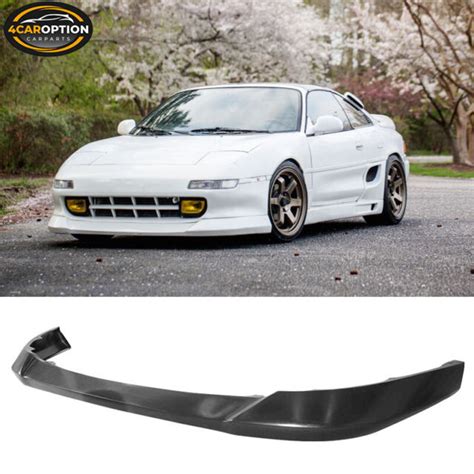 Fits 91 95 Toyota Mr2 Aw Aero Ware Style Front Bumper Lip Spoiler