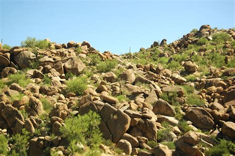Free photo: Rocky Desert Hillside - Arid, Arizona, Blue - Free Download