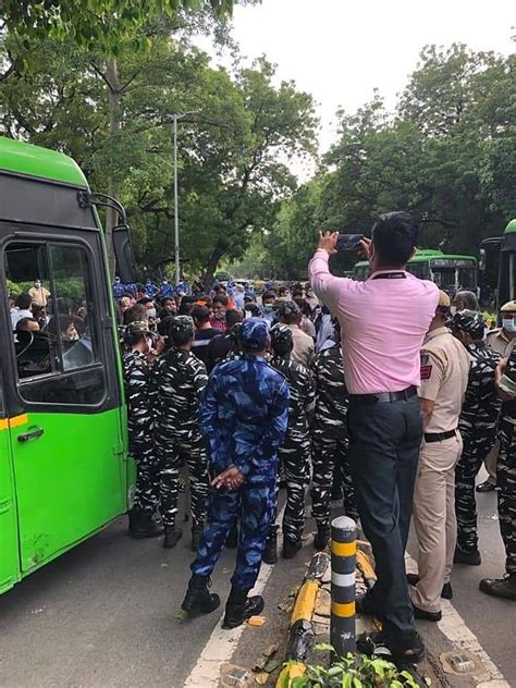 Delhi Students Activists Protest Against Communal Sloganeering