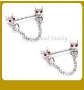 Sex Gay Jeweled Nipple Piercing Slave Chain Female Nipple Ring Buy Slave Nipple Ring Nipple