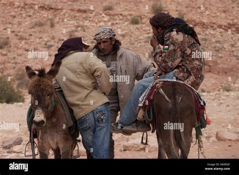 Bedouin Men From The Bedul Tribe One Of The Huwaitat Tribes Who Have