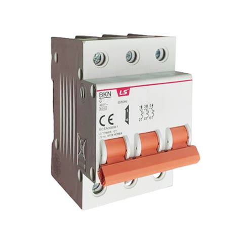 BKJ63N 3P C63A – 3P MCB 63A 6KA C CURVE – LS - Electriccity Store