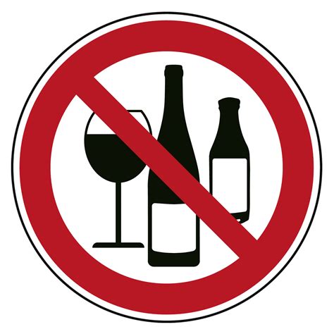 Verbotszeichen Alkohol verboten | aufkleber.org - Aufkleber-Shop
