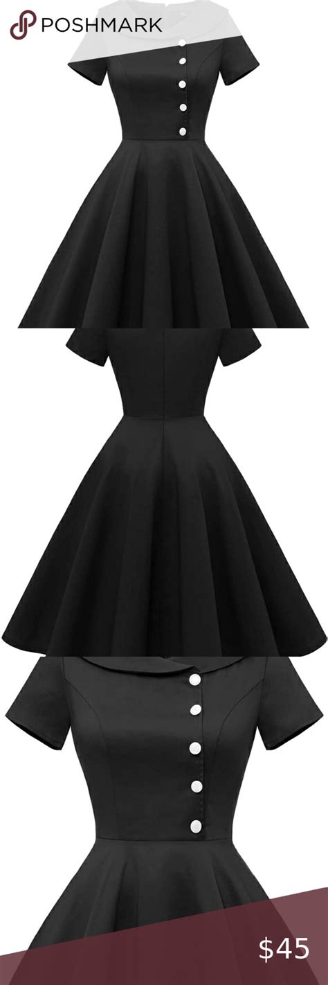 Wedtrand 1950s Vintage Audrey Hepburn Style Cocktail Swing Dresses