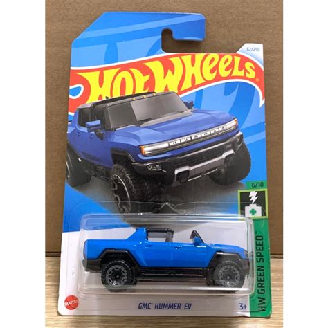 風火輪 Hot Wheels 美國 通用汽車 吉姆西 GMC HUMMER EV 悍馬車 皮卡車 電動車 藍色款 蝦皮購物
