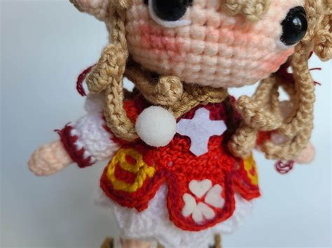 Crochet Amigurumi Doll Genshin Impact Plushies Klee Jumpy Etsy