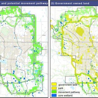 priority amphibian habitat blue  potential movement pathways
