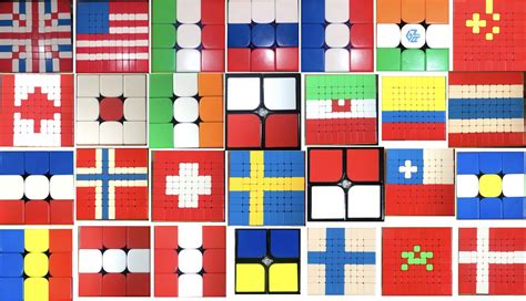 I Created A Whole Bunch Of World Flags Using My Rubik S Cubes R