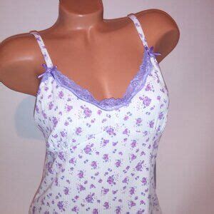 Rampage Intimates Sleepwear Rampage Lingerie Sleepwear Chemise Slip Night Gown White