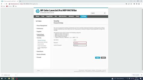 How To Set Up Admin Password On Hp Color Laserjet Pro Enable Password For Settings On Hp