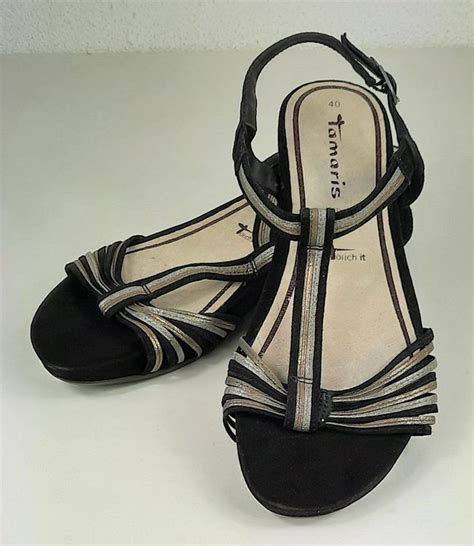 Tamaris Peeptoe Damen Sandalen Schwarz Gr Kaufen Auf Ricardo