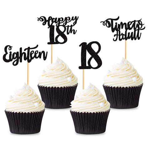 18th Birthday Cupcake Toppers