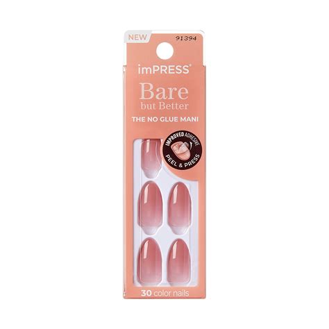 Kiss Impress Bare But Better Manicure Serenity Shop Nail Sets At H E B