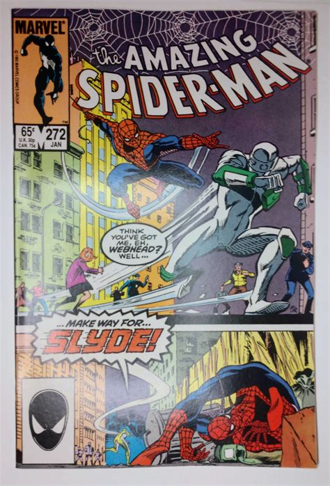 The Amazing Spider Man 272 8 5 1986 1st App Of Slyde Comic Books