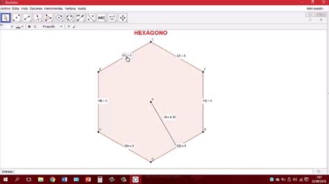 Hex Gono Con Geogebra Profesor Lara Youtube