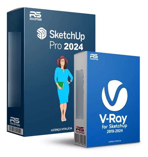 Sistema Sketchup Pro 2024 Sketchup v ray Envio Imediato à venda em