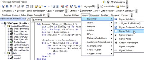 Vba Copier Coller Des Lignes Et Des Colonnes Automate Excel