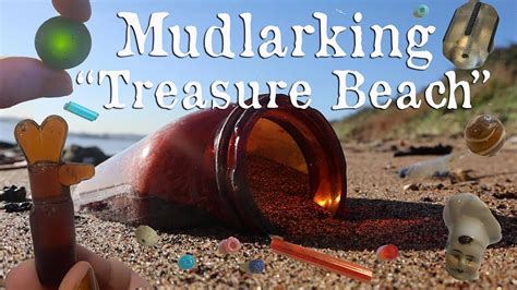 Amazing Glass Finds Mudlarking Treasure Beach Youtube