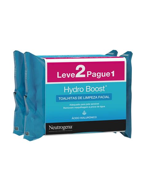 Neutrogena Duo Hydro Boost Toallitas Limpiadoras Faciales 25 Unidades