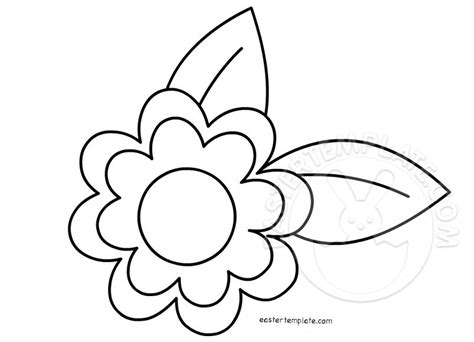 Flower leaf patterns - Easter Template