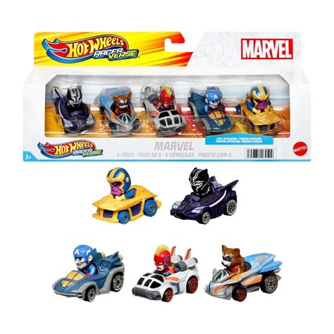 Vehículo de Juguete Hot Wheels Racerverse Paquete de 5 Superhéroes de Marvel Walmart en línea