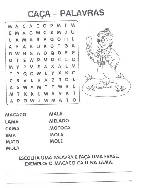 Caça Palavra A Letra B