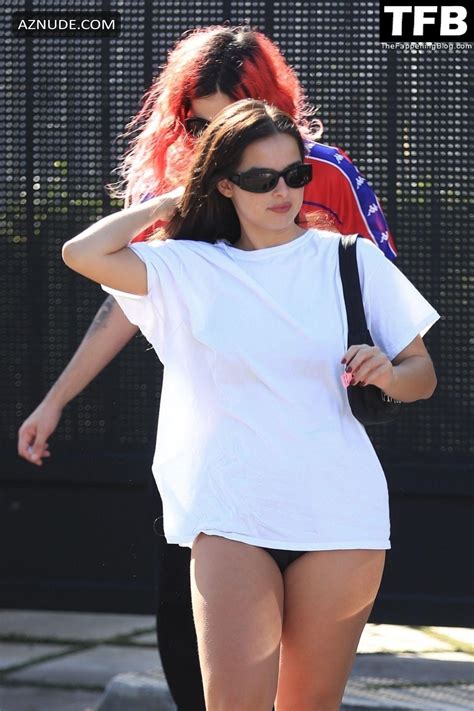 Addison Rae Sexy Seen Flaunting Her Hot Legs Alongside Omer Fedi At Pilates In Los Angeles Aznude