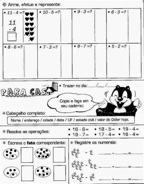 Arme E Efetue 3 Ano - Atividade de matemática do 3º ano - Para Imprimir - Ler e Aprender