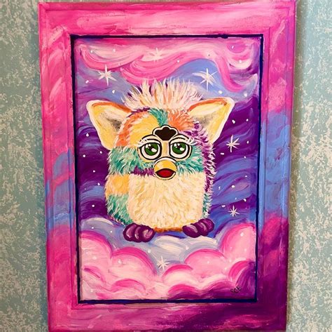 Pastel Dream Furby Painting Etsy