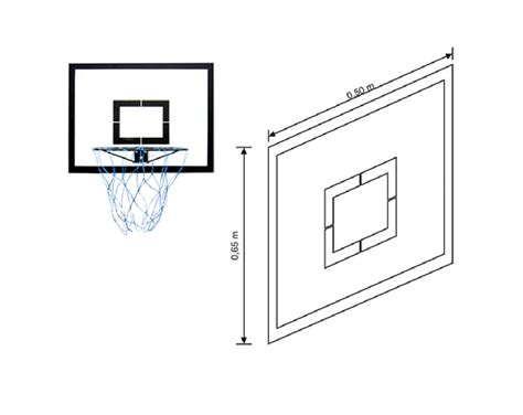 Daré Tabela De Basquete Ginastic Klopf em MDP Embutido 4 UN de 15