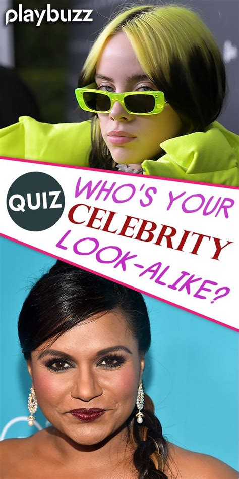 Whos Your Celebrity Look-Alike? | Celebrity quiz, Celebrity quizzes