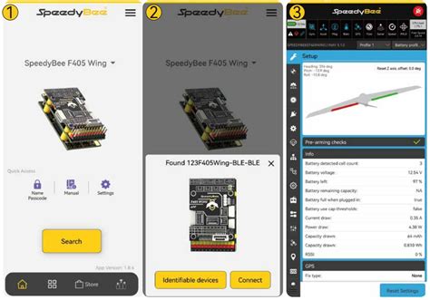 Полётный контроллер SpeedyBee F405 WING APP Fixed Wing Flight Controlle ...
