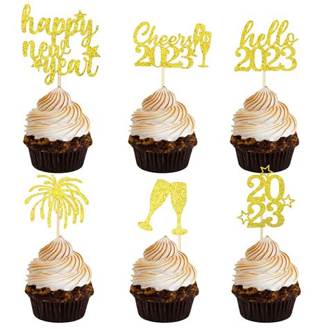 New Years Eve Cupcake Toppers 2023 Get New Year 2023 Update