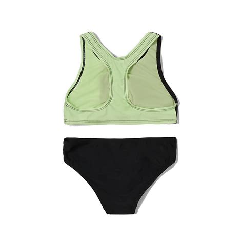 Solid Blocked Bikini Set